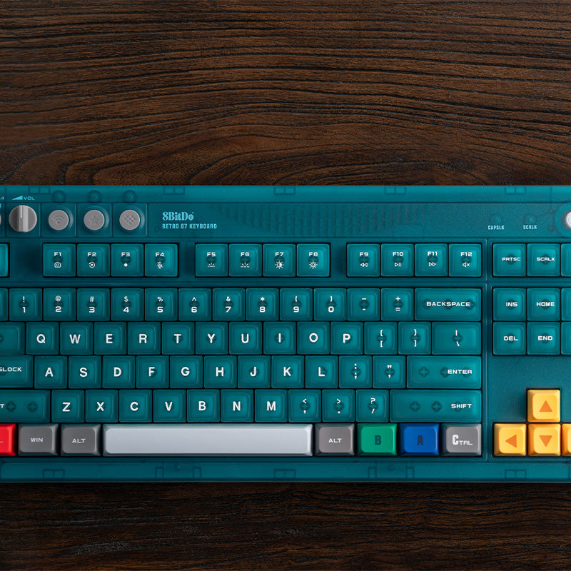 8BitDo Retro 87 Keyboard - Clear Blue image 6